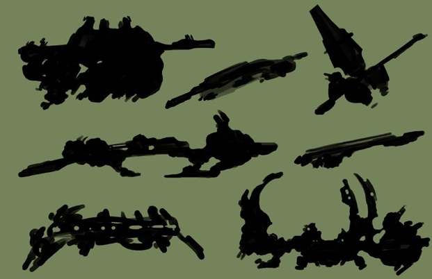 ChrisOatley_ShipConceptsSilhouettes001