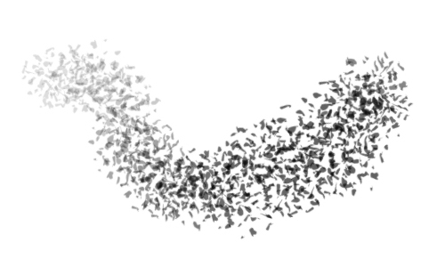 Stylized Scatter Brush Stroke