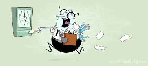 Office worker character design by Steve Umbleby
