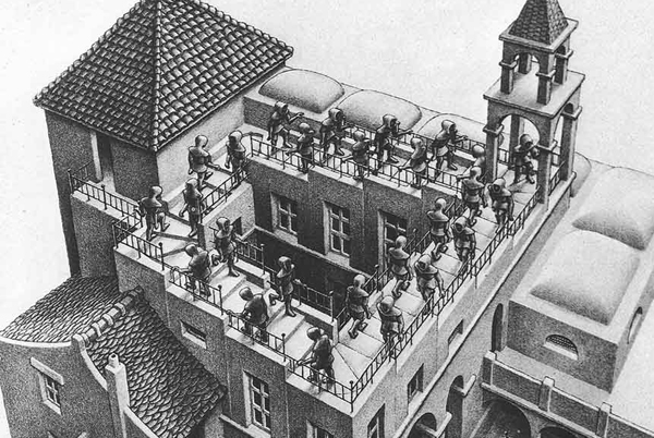 'Ascending and Descending' by M. C. Escher