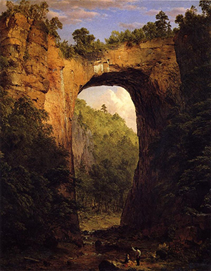 'The Natural Bridge, Virginia' by Frederic Edwin Church
