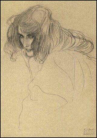 Study of 'Lasciviousness' from 'The Beethoven Frieze' by Gustav Klimt.