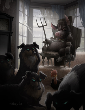 My "Animal Farm" Digital Painting for ImagineFX.