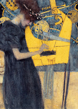 Detail from 'Music' by Gustav Klimt