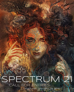 The deadline for 'Spectrum 21' is January 25th. Acceptance into the book is, for many artists, a worthwhile prize...